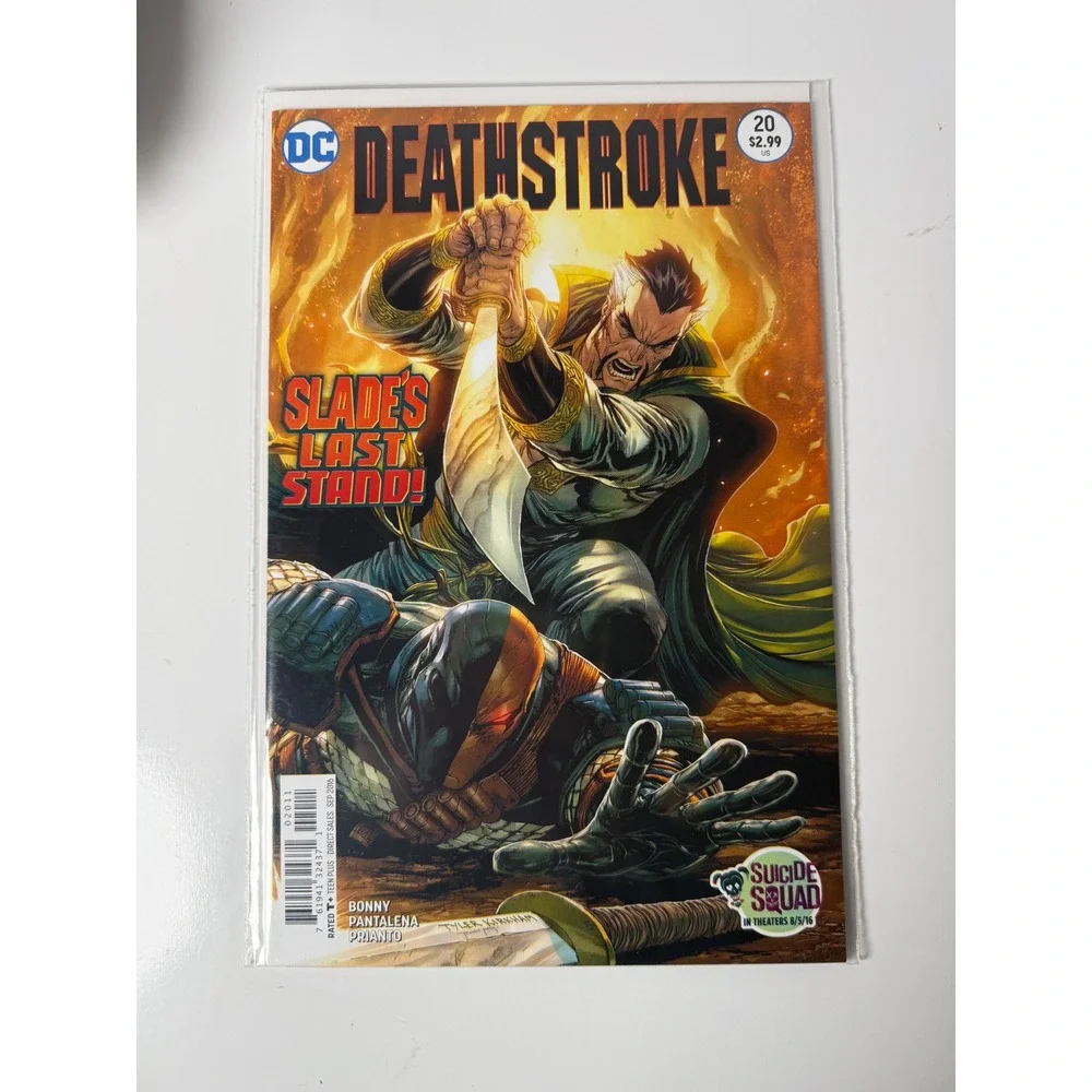 DC Deathstroke 20 Slade's Last Stand Ra's al Ghul Tyler‎ Kirkham Cover 2016